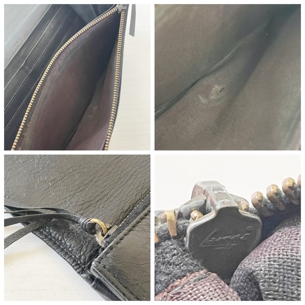 Balenciaga black leather city long snap wallet - Picture 6 of 13
